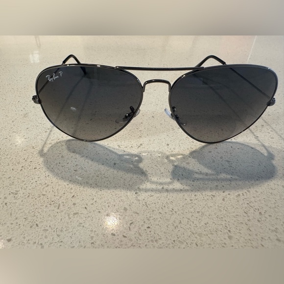 Ray-Ban Dark Gray Aviator Sunglasses - Picture 1 of 5